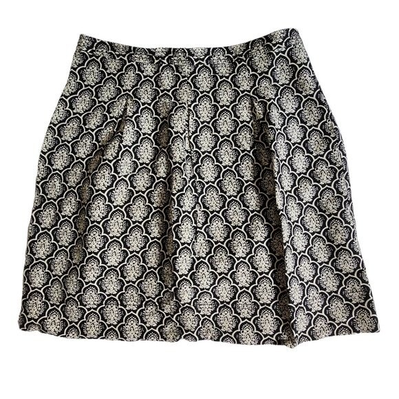 Loft black cream mini skirt sz 2 - Picture 1 of 10